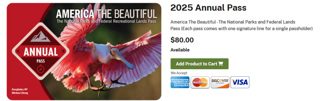 2025 Annual Pass USGS Store