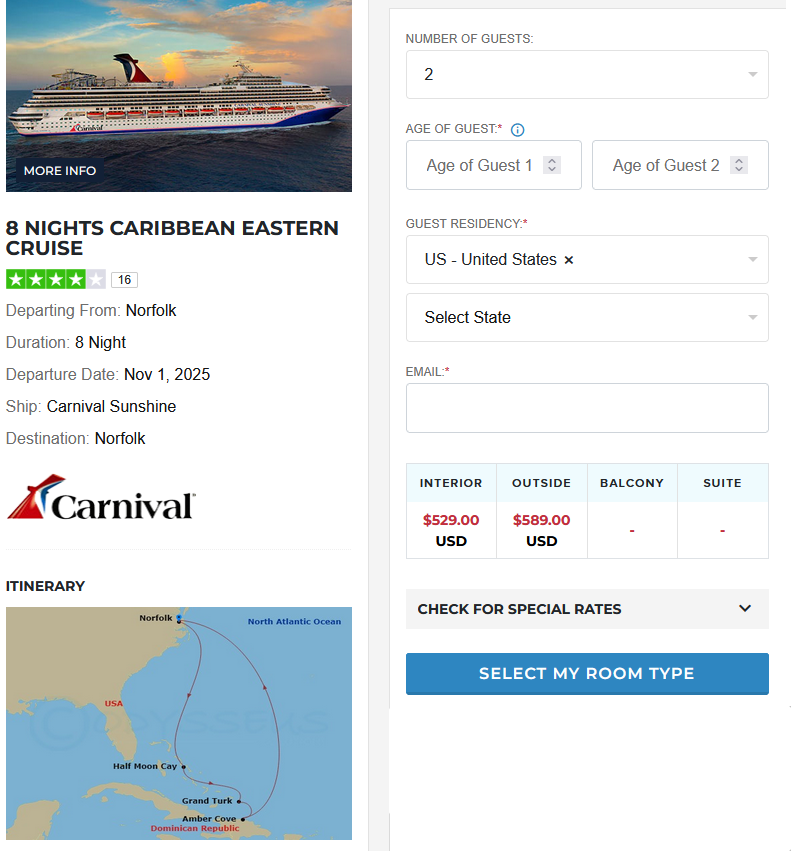 8 day eastern caribbean CruiseDirect