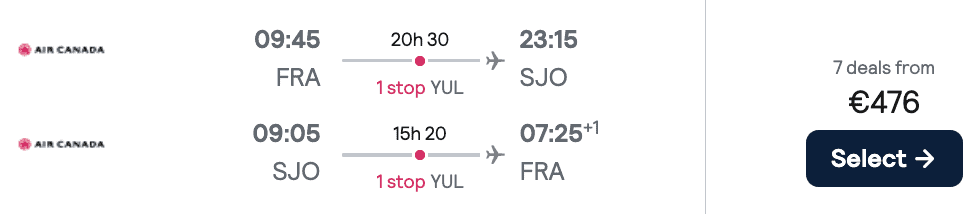 AC FRA SJO 2025