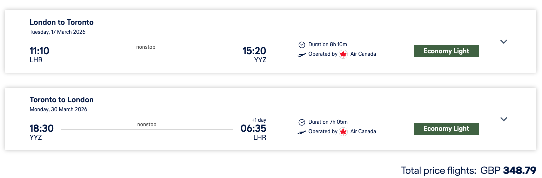 AC LHR YYZ 2026 01
