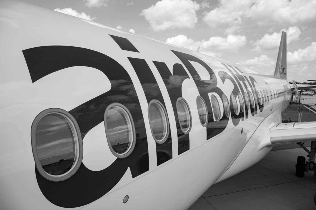 AirBaltic Graustufen