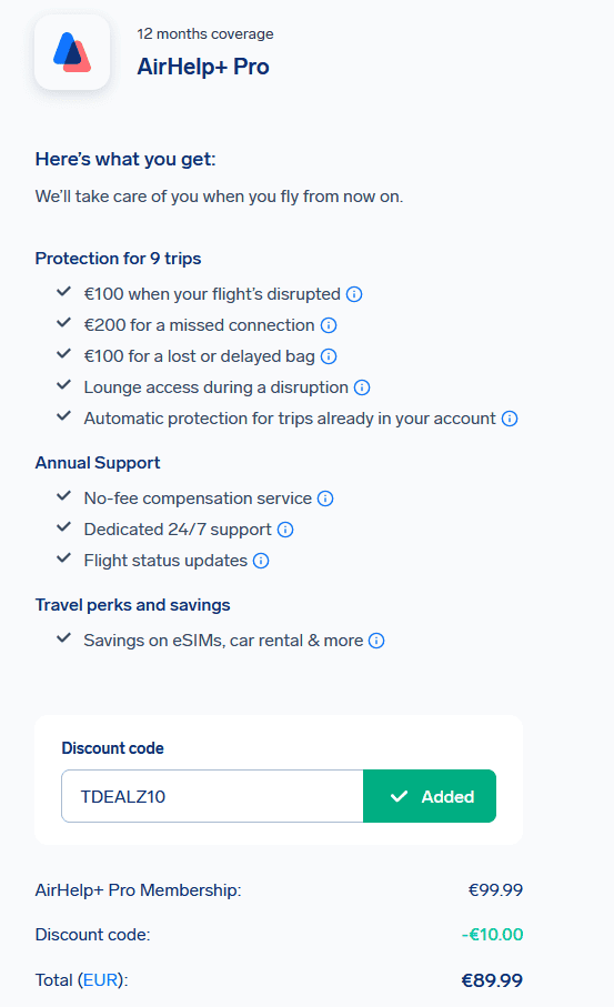 AirHelp+ February Discount