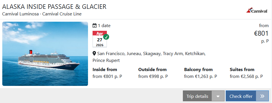 Alaska Cruise Screenshot