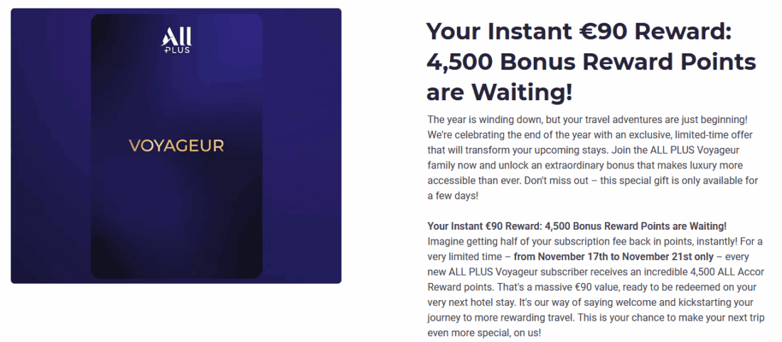 All Voyageur November Offer EN