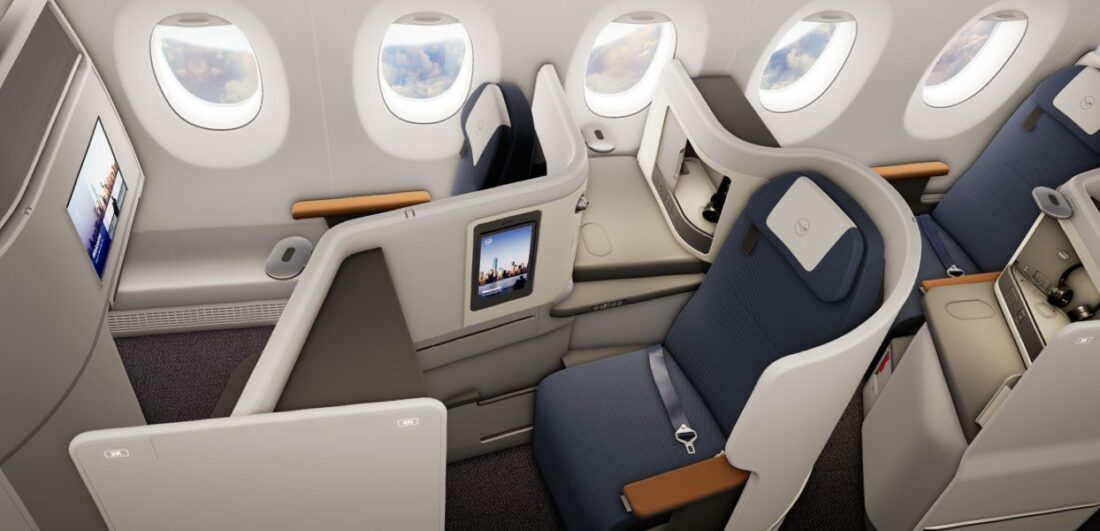 Allegris window Lufthansa Business