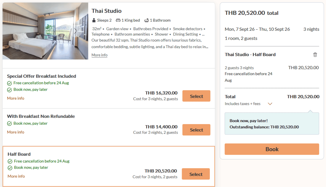 Anana Krabi Hotel Price