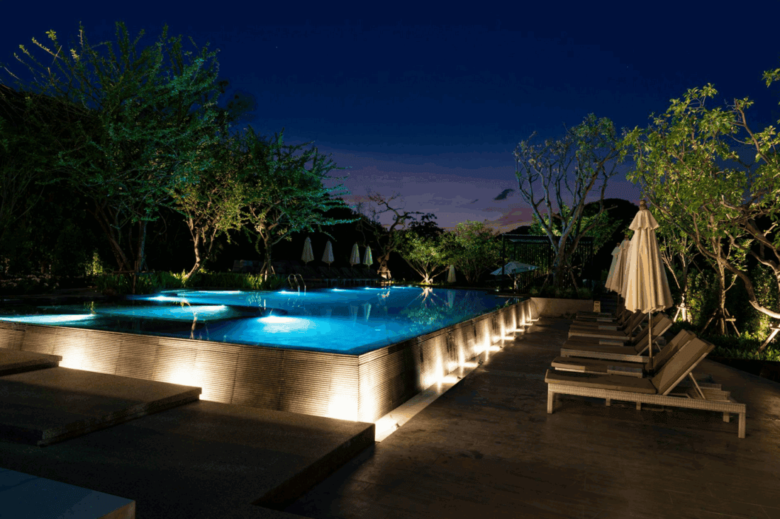 Anana Krabi Sky Lounge Pool At Night