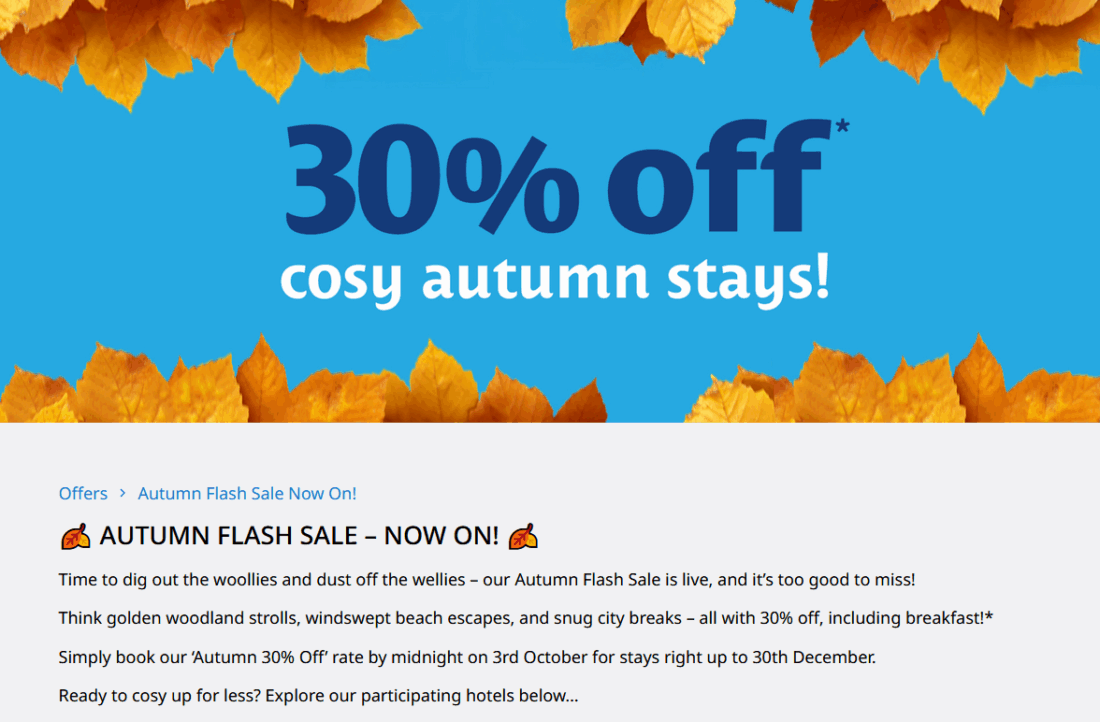 Autumn Flash Sale 2025 Best Western Hotels