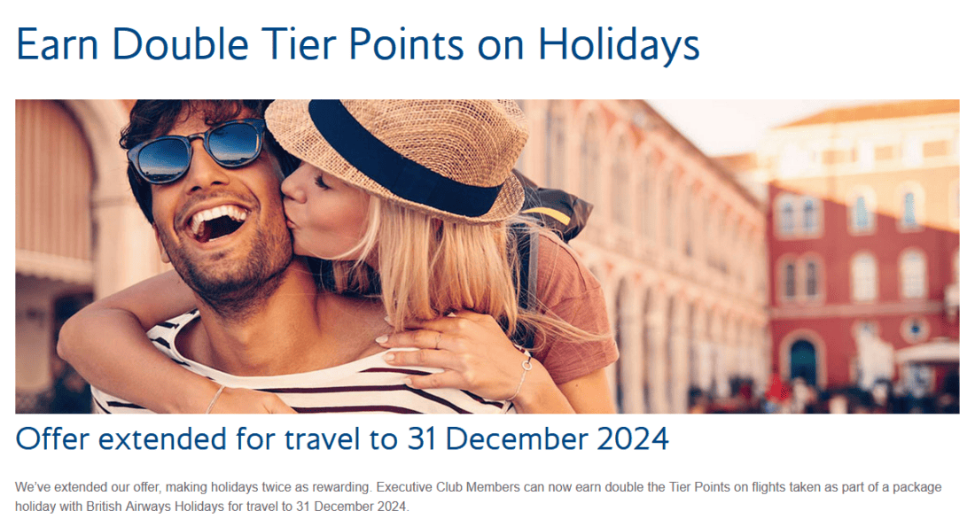 BA Package Double Tier Points