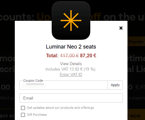 Buy Luminar Skylum 87