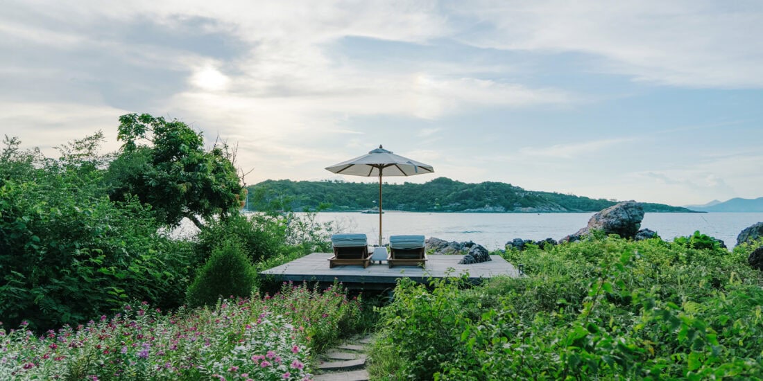 Cape Fahn Hotel hill view