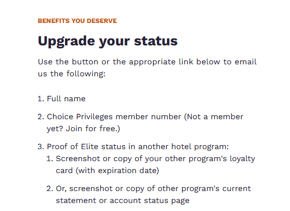 Choice Privileges Status Match II