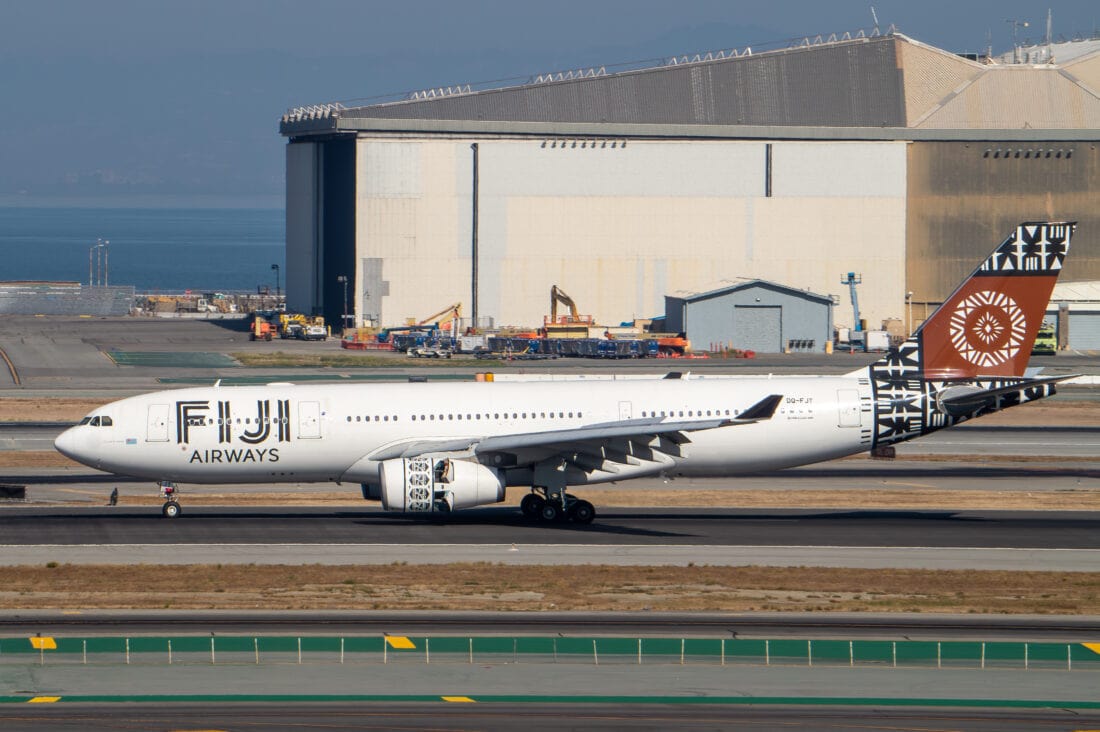 Fiji Airways Airbus A330 DQ FJT in San Francisco International Airport (SFO)