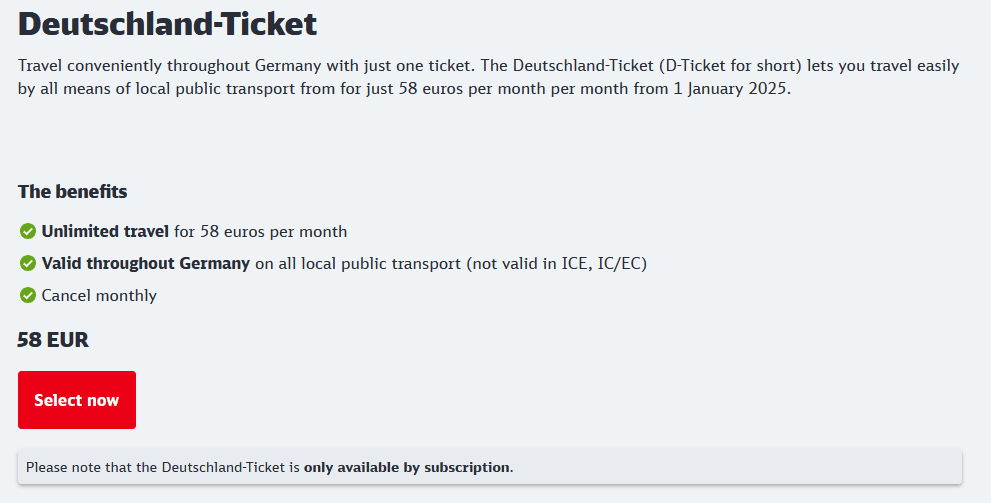 Deutschland Ticket Screenshot