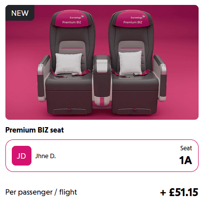 EW New BIZ seat