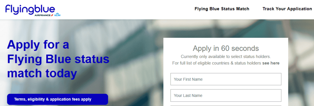 Flying Blue Status Match April 2026