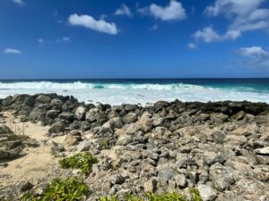 Guam beach waves