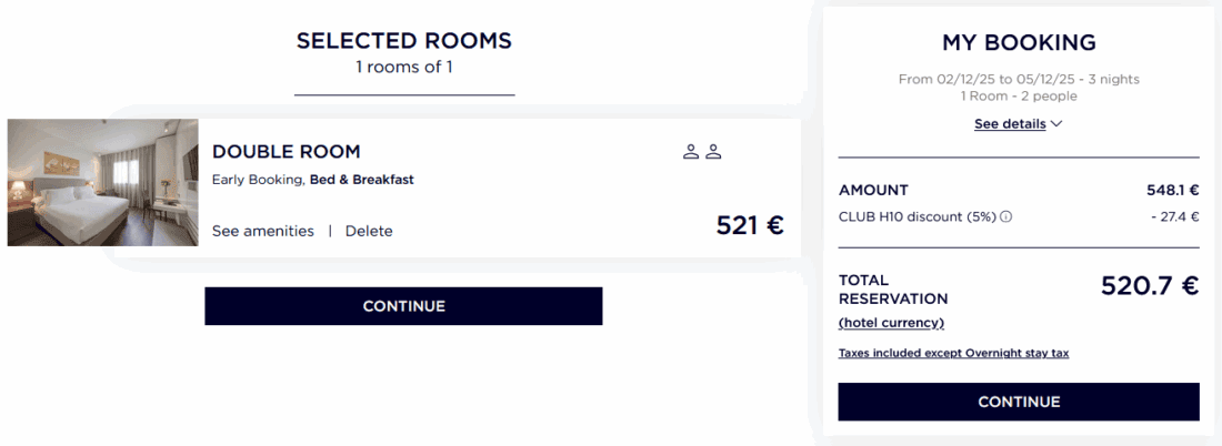 H10 Price Check H10 Hotels Website