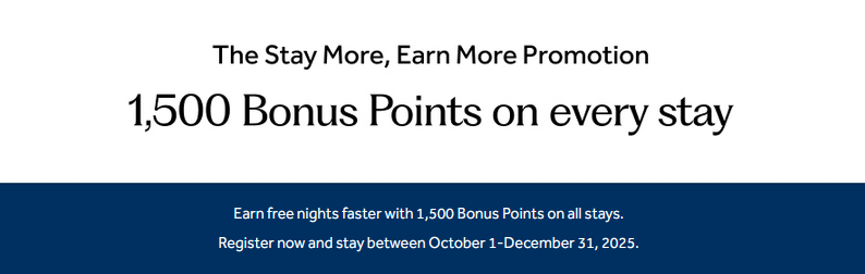 HHonors 1500 Bonus Points Promotion