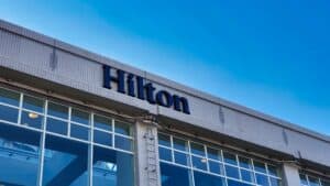 Hilton sign of the Hilton Tokyo Odaiba