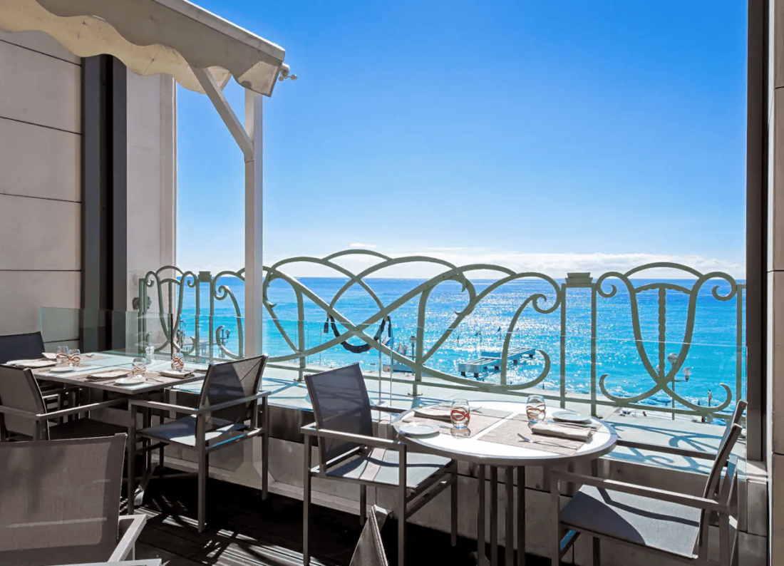 Hyatt Regency Nice Palais de la Mediterranee Restaurant Terrace