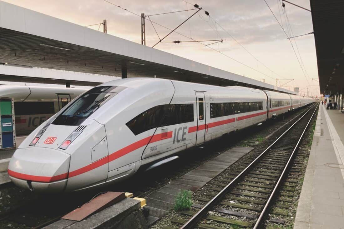 ICE train in Hamburg