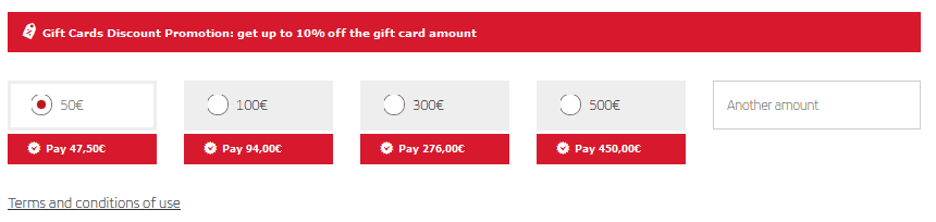 Iberia Gift Card Discount Valueb