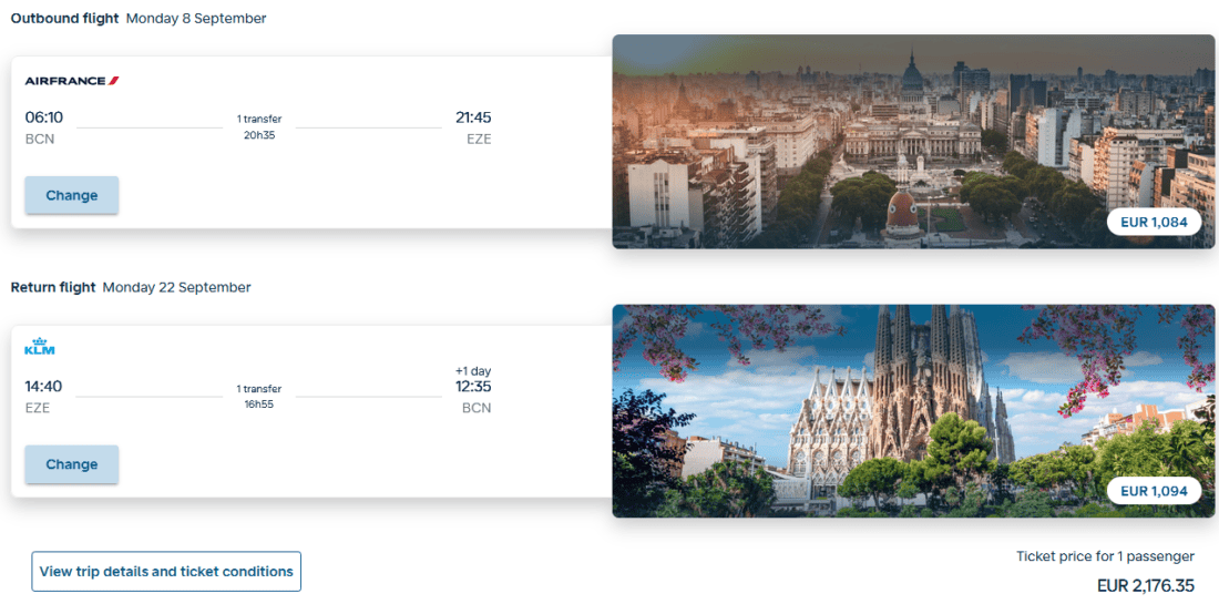 KL BCN EZE 2176
