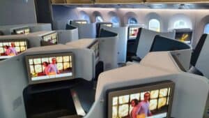 KLM business class 787