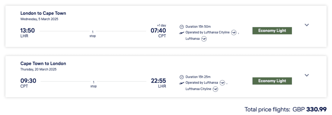 LHR CPT LH 2025