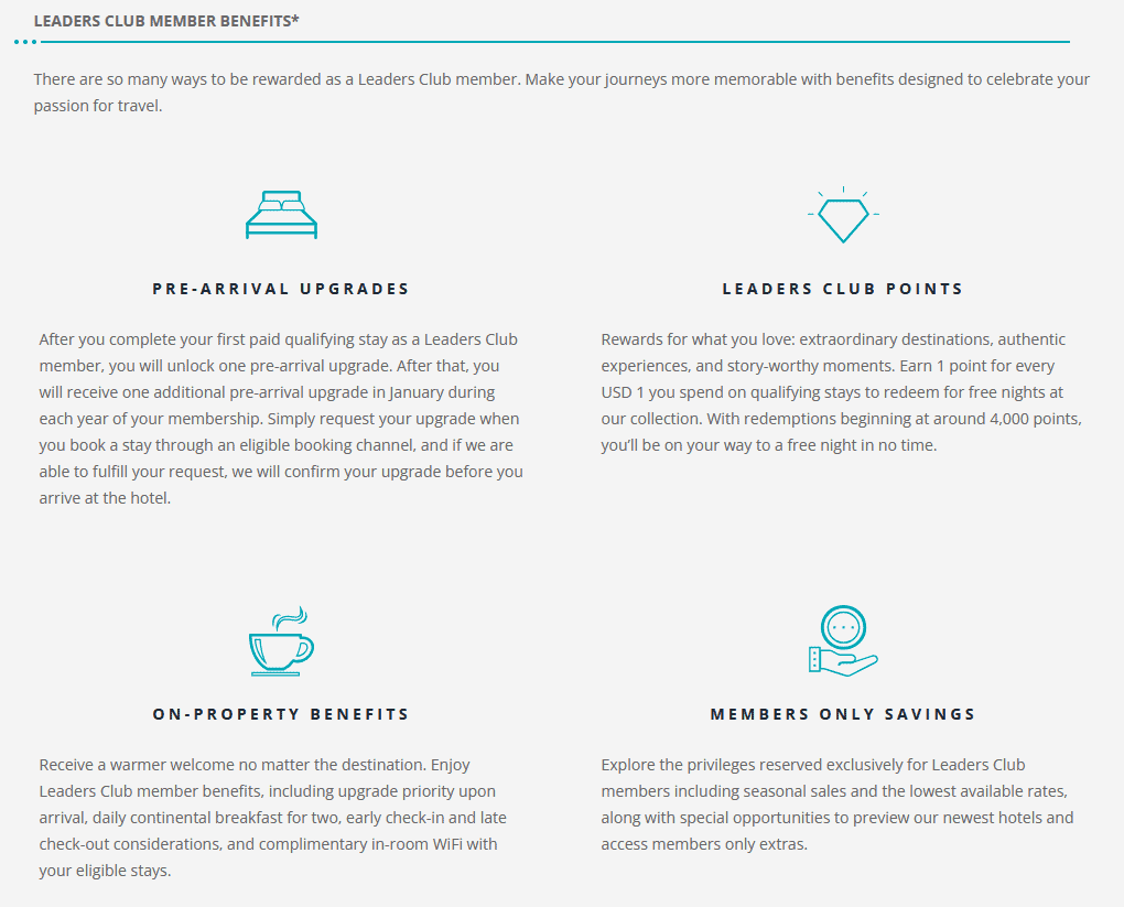 Leaders Club Benefits The Leading Hotels of the World