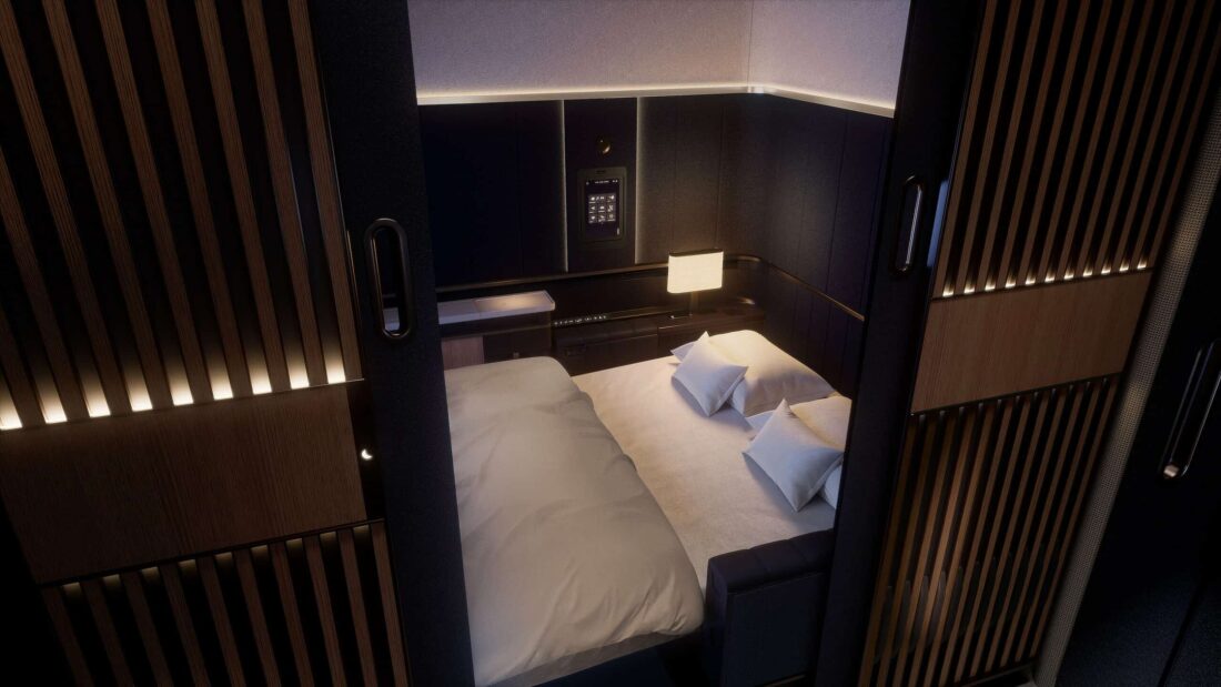 Lufthansa Allegris First Doppelbett