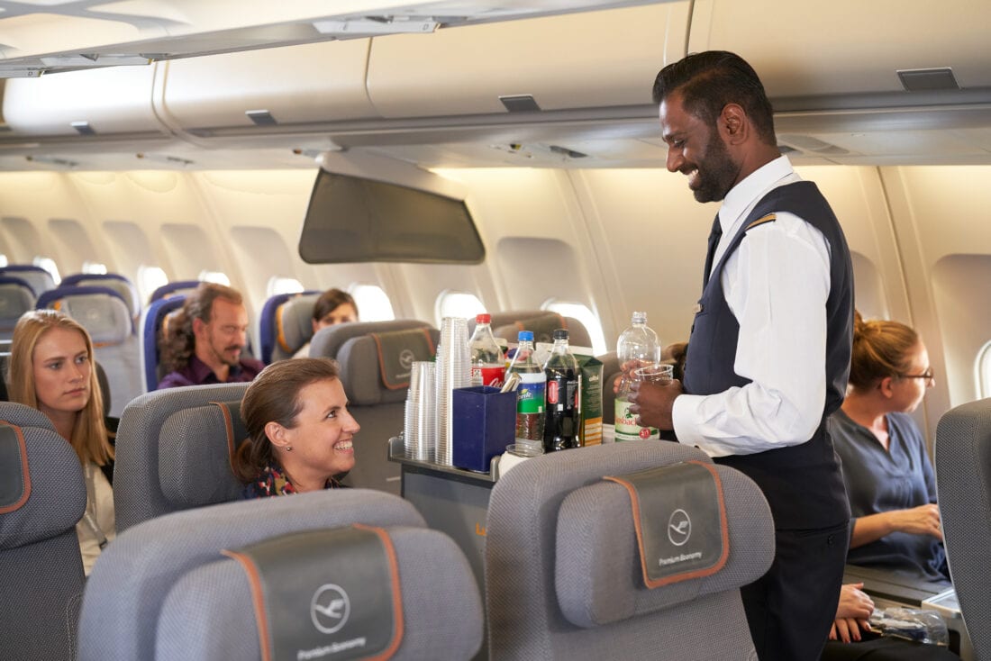 Lufthansa Premium Economy with Crew