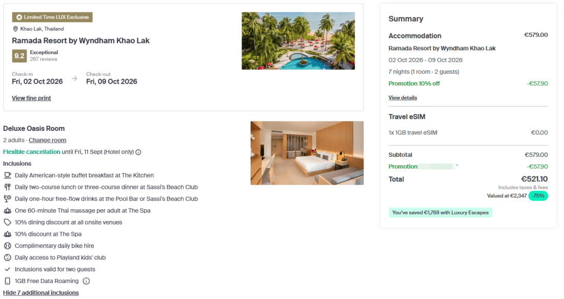Luxury Escapes Discount Codev