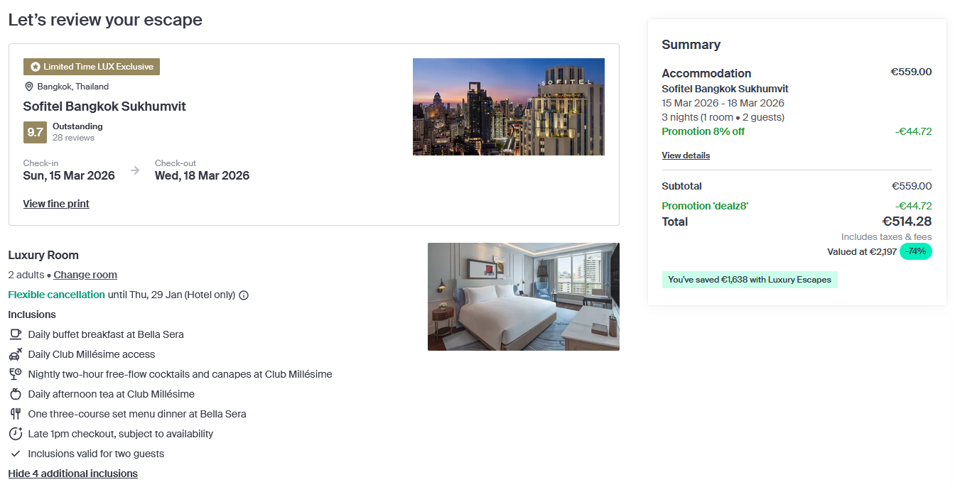 Luxury Escapes Sofitel Bangkokb