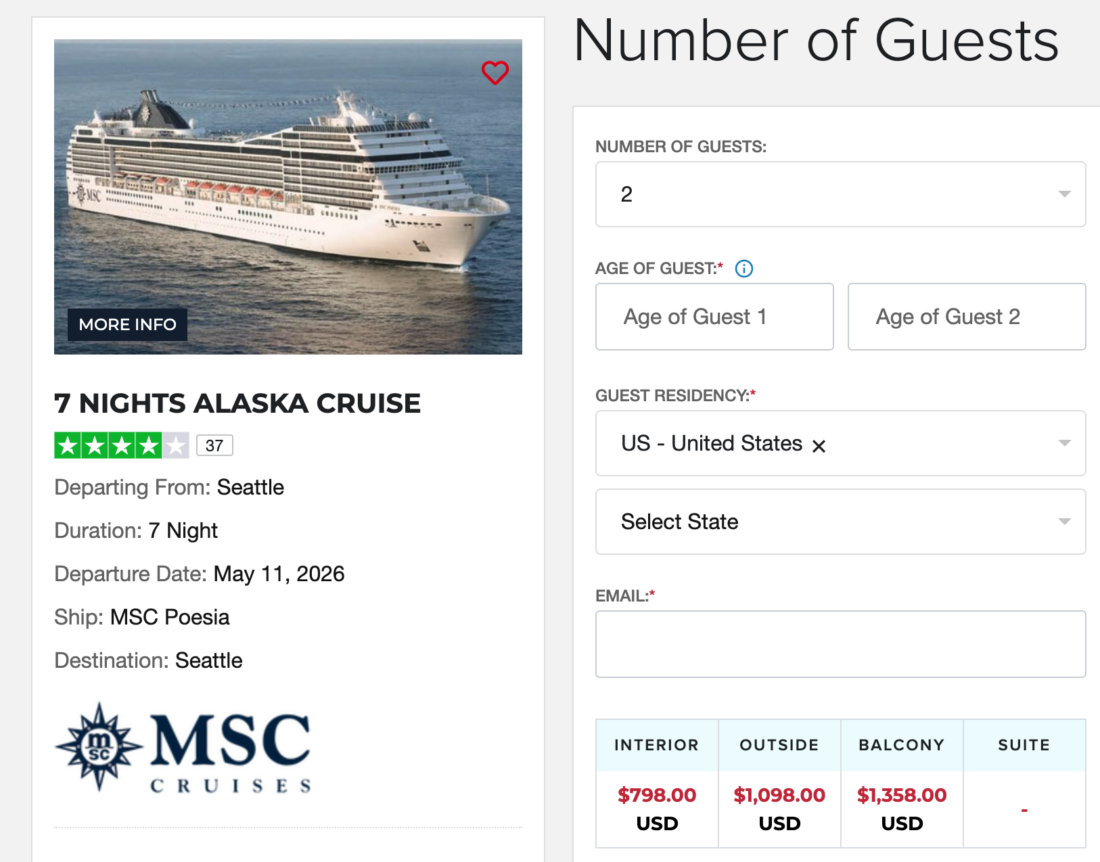 MSC Alaska CD