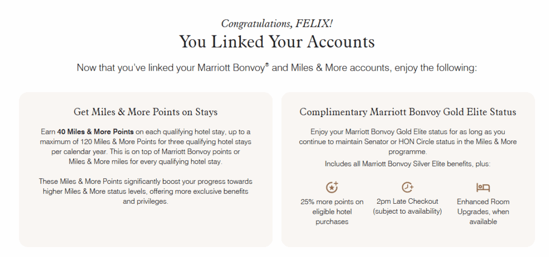 Marriott Bonvoy Miles and More Connection IV