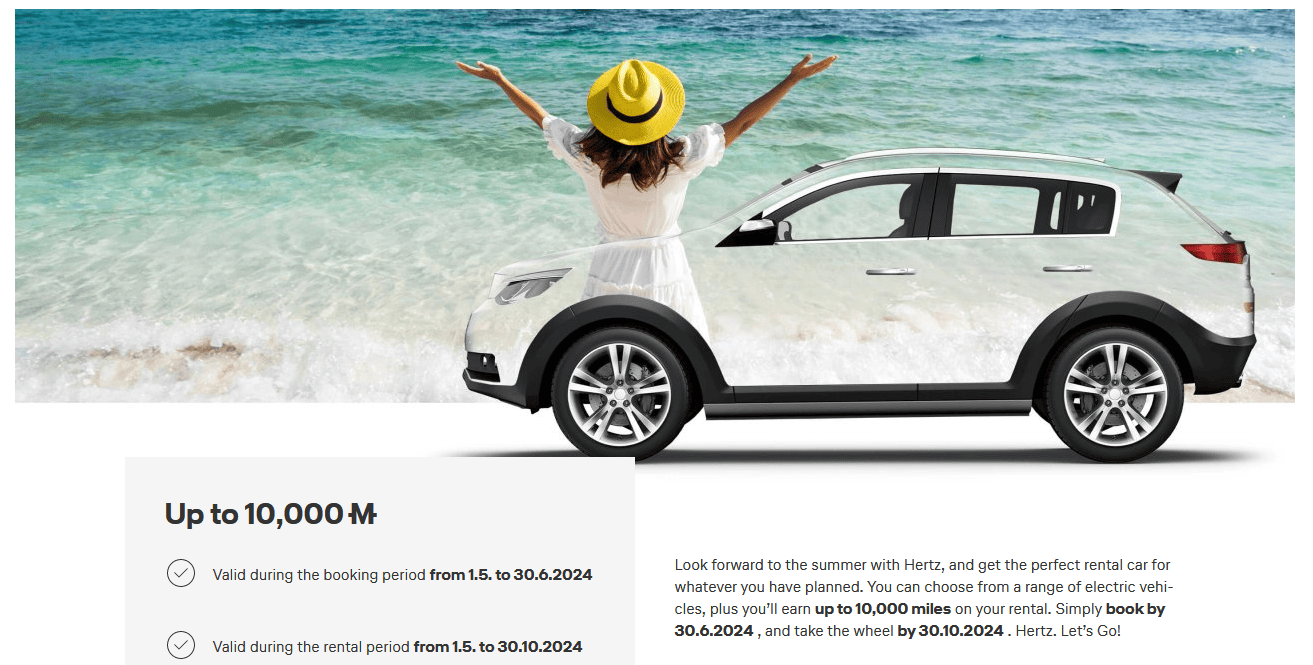 Miles&More and Hertz Up to 10,000 Miles per Car Rental »