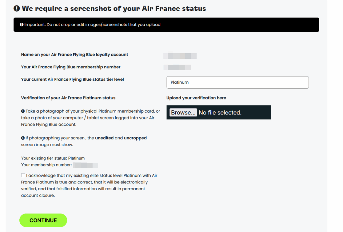 MilesGo Status Match Process II