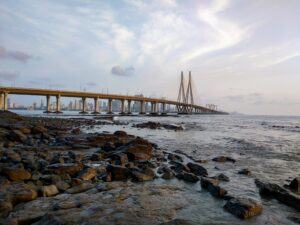 Mumbai Maharashtra India Bridge over the sea