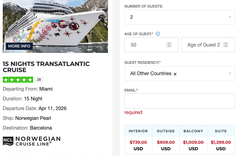 NCL Pearl April 2025 CD