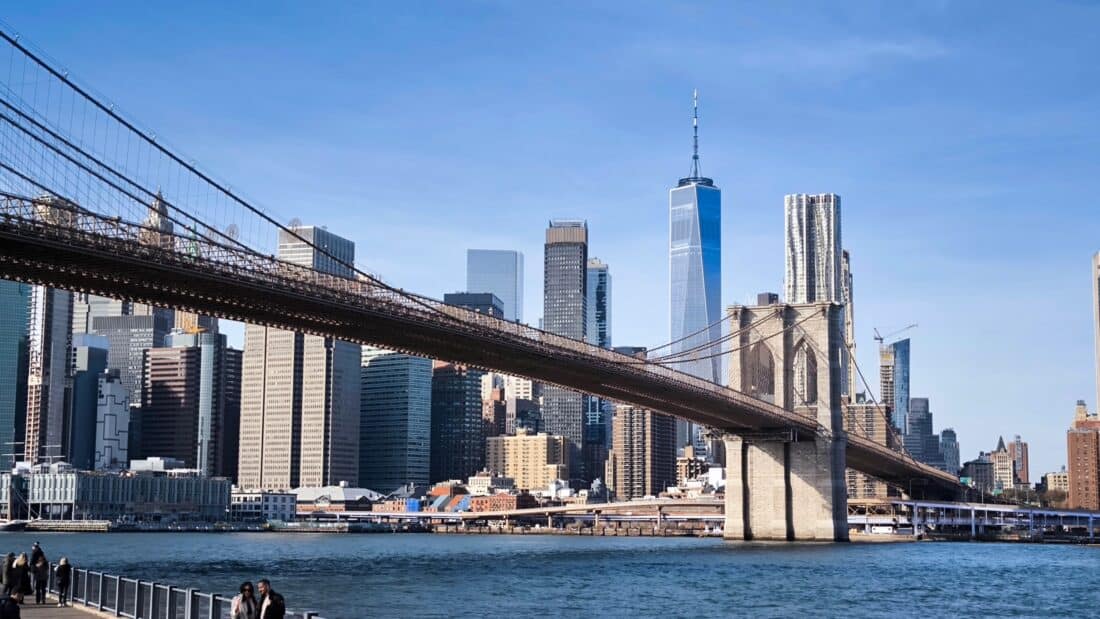 New York Skyline with Brooklyn Bridge