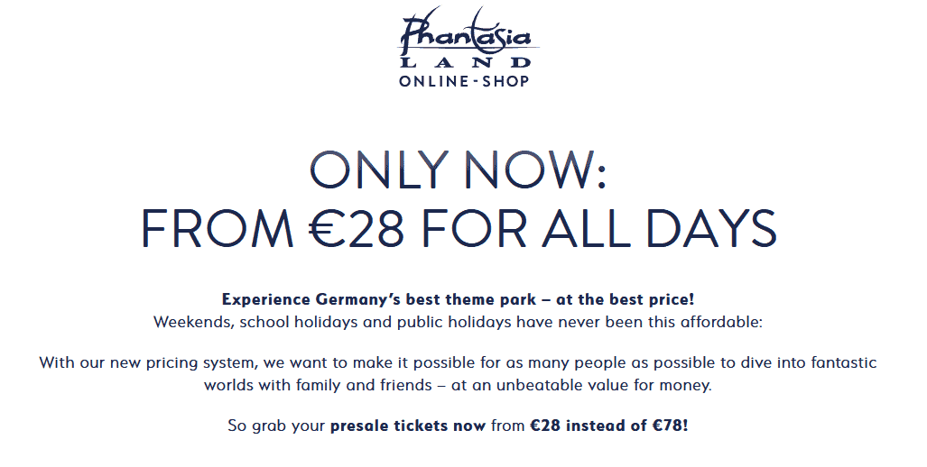 Phantasialand online Shop