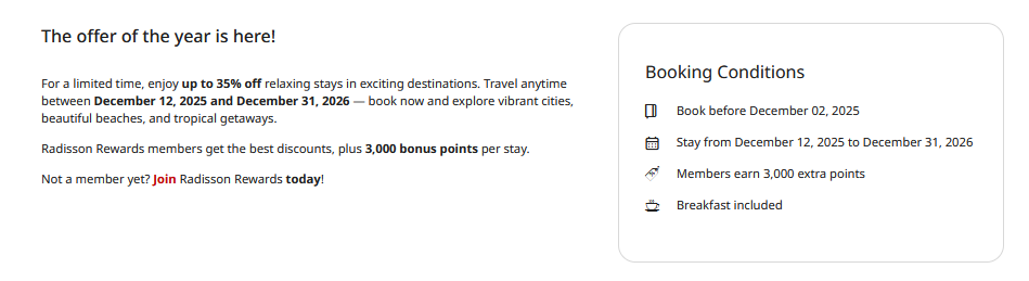 Radisson Cyber Sale 2025