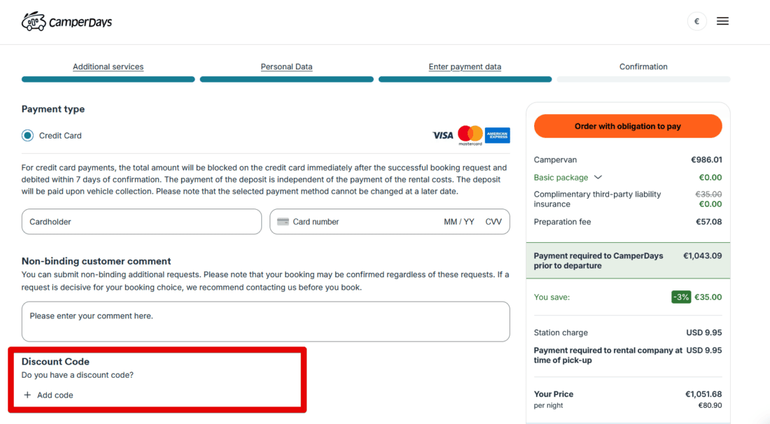 Redeem CamperDays Discount Code Ib