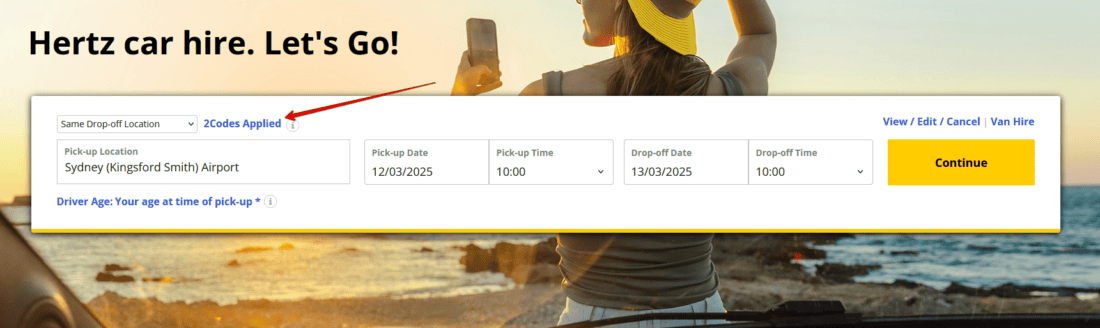 Redeem Hertz Promotional Code I