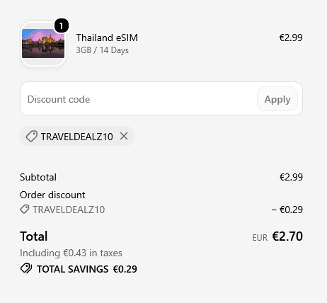 Redeem Roamic Discount Code II