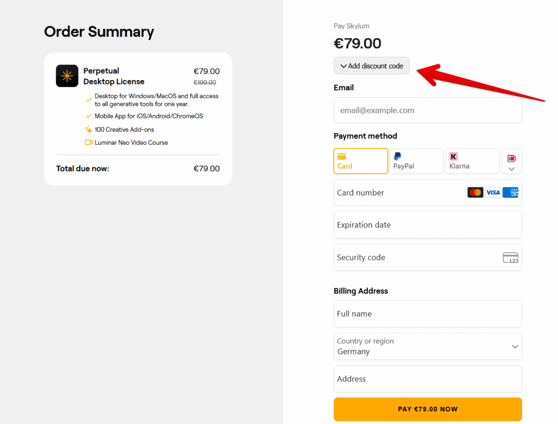 Redeem Skylum Coupon II