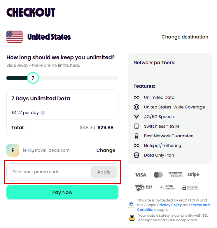 Redeem Truely eSIM Discount