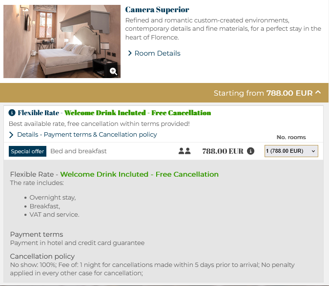 Relais Uffizi Hotel Offer